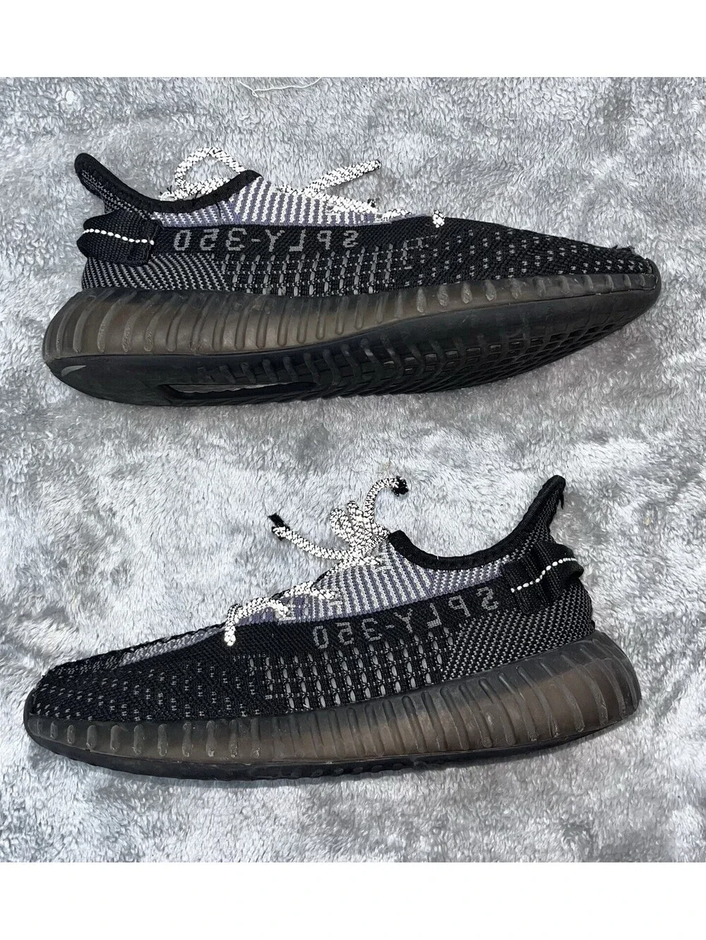 adidas Yeezy Boost 350 V2 Low Top Sneaker Gray/Black SPLY-350 Comfort Sz 8